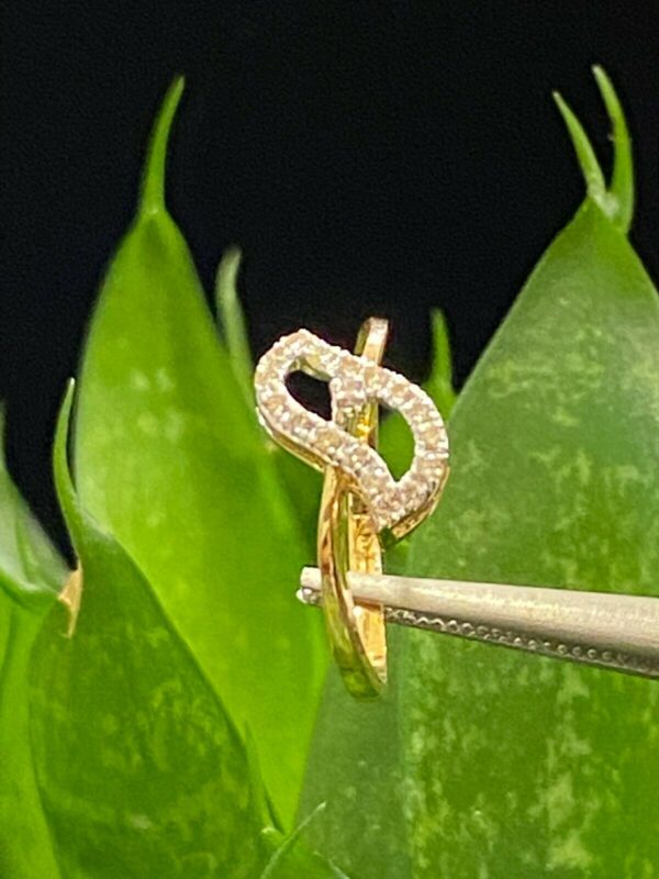 0.20 Cts Round Brilliant Cut Diamonds Anniversary Band Ring In 750 Fine 18K Gold