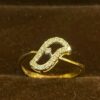 0.20 Cts Round Brilliant Cut Diamonds Anniversary Band Ring In 750 Fine 18K Gold