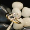 0.20 Cts Round Brilliant Cut Diamonds Anniversary Band Ring In 750 Fine 18K Gold