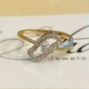 0.20 Cts Round Brilliant Cut Diamonds Anniversary Band Ring In 750 Fine 18K Gold