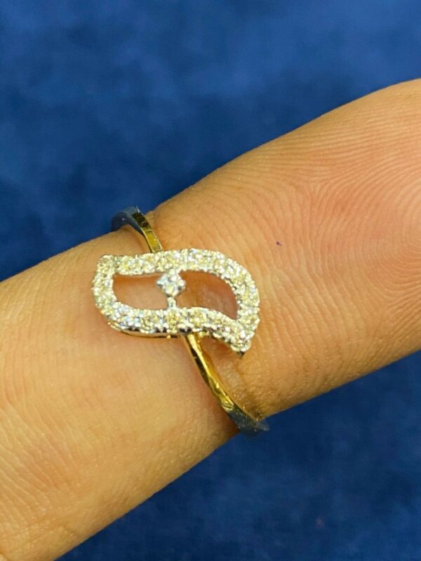 0.20 Cts Round Brilliant Cut Diamonds Anniversary Band Ring In 750 Fine 18K Gold