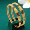 B-067 (8) Magnificent Dubai Handmade Bangles Set in 916 Hallmarked 22KT Yellow Gold