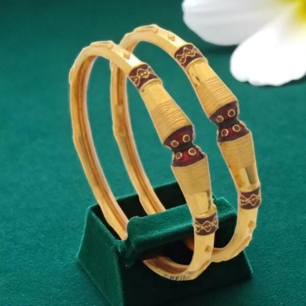 B-067 (8) Magnificent Dubai Handmade Bangles Set in 916 Hallmarked 22KT Yellow Gold