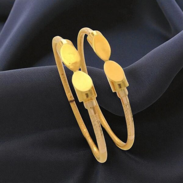 Timeless Women Dubai Handmade Bangles Set in 916 Hallmarked 22Karat Yellow Gold