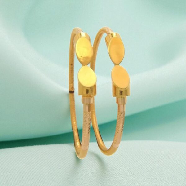 Timeless Women Dubai Handmade Bangles Set in 916 Hallmarked 22Karat Yellow Gold