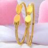 Timeless Women Dubai Handmade Bangles Set in 916 Hallmarked 22Karat Yellow Gold
