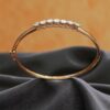 Dazzling 0.27 Cts Round Brilliant Cut Diamonds Statement Bracelet 14K Rose Gold