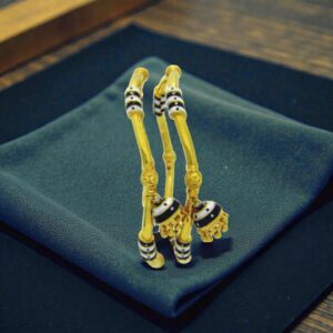 Stunning Dubai Handmade Slip-On Bangles Set in 916 Hallmarked 22K Yellow Gold