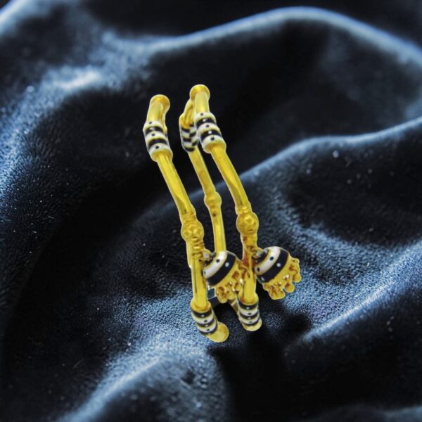 Stunning Dubai Handmade Slip-On Bangles Set in 916 Hallmarked 22K Yellow Gold