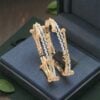 Exquisite Dubai Handmade Bangles Set in Hallmark 22K Yellow Gold
