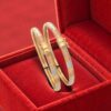 B-093 (6) 114779-37 Stunning Dubai Handmade Bracelets Set In Stamped 22K Multi-Tone Gold