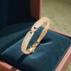 Magnificent Dubai Handmade Slip-On Bangle in Stamped 22K Yellow Gold