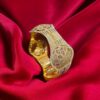 Exquisite Heavy Dubai Handmade Slip-On Bangle In Hallmark 22K Multi-Tone Gold