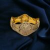 Exquisite Heavy Dubai Handmade Slip-On Bangle In Hallmark 22K Multi-Tone Gold