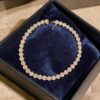 Classy 4.78 Cts Round Brilliant F/VS1 Diamonds Cluster Tennis Bracelet 14K Gold