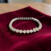 Classy 4.78 Cts Round Brilliant F/VS1 Diamonds Cluster Tennis Bracelet 14K Gold