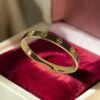 B-129-K (15) Classy Unisex Love Screw Bracelet In 14K Yellow Gold