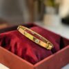Stunning 1.60 Cts Natural Multi-Stone Rainbow Bracelet In 18K Yellow Gold Unisex