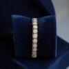 3.90 Cts Round Brilliant F/VS1 Diamonds Cluster Filigree Bracelet in 14K Rose Gold