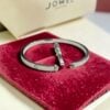 Stunning Unisex Thin Love Screw Bracelet in 14K White Gold