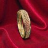 Exquisite Dubai Handmade Lattice Bangle in 916 Hallmark 22K Fine Yellow Gold