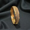 Exquisite Dubai Handmade Lattice Bangle in 916 Hallmark 22K Fine Yellow Gold