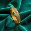 Exquisite Dubai Handmade Lattice Bangle in 916 Hallmark 22K Fine Yellow Gold