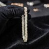 11.20 Cts 20 Pointers Pear Shape F/VS1 Diamonds Reverse Tennis Bracelet 14K Gold