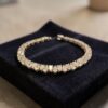 11.20 Cts 20 Pointers Pear Shape F/VS1 Diamonds Reverse Tennis Bracelet 14K Gold