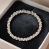 11.20 Cts 20 Pointers Pear Shape F/VS1 Diamonds Reverse Tennis Bracelet 14K Gold