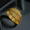 Stunning Dubai Handmade Women’s Bangle Bracelet In Certified 22Karat Yellow Gold