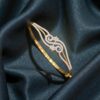 Classy 1.21 Cts Round Brilliant F/VS1 Diamonds Bracelet In 14K Yellow Gold