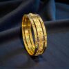 Beautiful Dubai Handmade Bangle Bracelet in Certified 22Karat Fine Yellow Gold