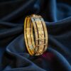 Beautiful Dubai Handmade Bangle Bracelet in Certified 22Karat Fine Yellow Gold