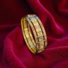 Beautiful Dubai Handmade Bangle Bracelet in Certified 22Karat Fine Yellow Gold