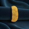 B-554 (19) Classy Dubai Handmade Snowflake Bangle In 916 Stamped 22K Yellow Gold