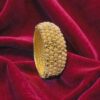 B-554 (20) Classy Dubai Handmade Snowflake Bangle In 916 Stamped 22K Yellow Gold