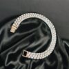 B-571 (19) 2.63 Cts Round Brilliant Cut Natural Diamonds Men's Tennis Bracelet 14K Rose Gold
