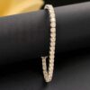 Classy 11.50 Carats 25 Pointers Natural Diamonds Unisex Tennis Bracelet 14K Gold