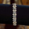B-612 (12) Pave 8.40 Cts Round Pear Marquise Cut Natural Diamonds Tennis Bracelet 14K Gold