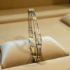 Exquisite 1.21 Cts F/VS1 Round Brilliant Cut Natural Diamonds Bracelet In 14K Gold