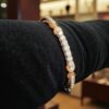 Stunning 2.22 Cts F/VS1 Round Brilliant Cut Diamonds Statement Bracelet 14K Gold