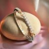 Stunning 2.22 Cts F/VS1 Round Brilliant Cut Diamonds Statement Bracelet 14K Gold