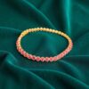 Stunning 13.50 Cts Natural Ruby Unisex Bezel Set Tennis Bracelet 18K Yellow Gold