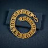 B-990 (21) Stylish Men’s Dubai Cuban Link Bracelet in 916 Hallmark 22Karat Yellow Gold