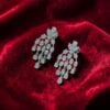 Beautiful 4.07 Cts Pear Marquise Round F/VS1 Diamonds Dangle Earrings 18K Gold