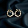 E-114 (15) 0.72 Cts F/VS1 Round Brilliant Cut Natural Diamonds Stud Earrings 14K White Gold