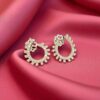 E-114 (18) 0.72 Cts F/VS1 Round Brilliant Cut Natural Diamonds Stud Earrings 14K White Gold