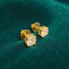 GIA Certified 2.50 Cts Round Brilliant Cut F/VS1 Diamonds Stud Earrings 18K Gold
