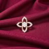 Stunning 0.55 Cts Round Brilliant F/VS1 Diamonds Stud Earrings 14K Rose Gold